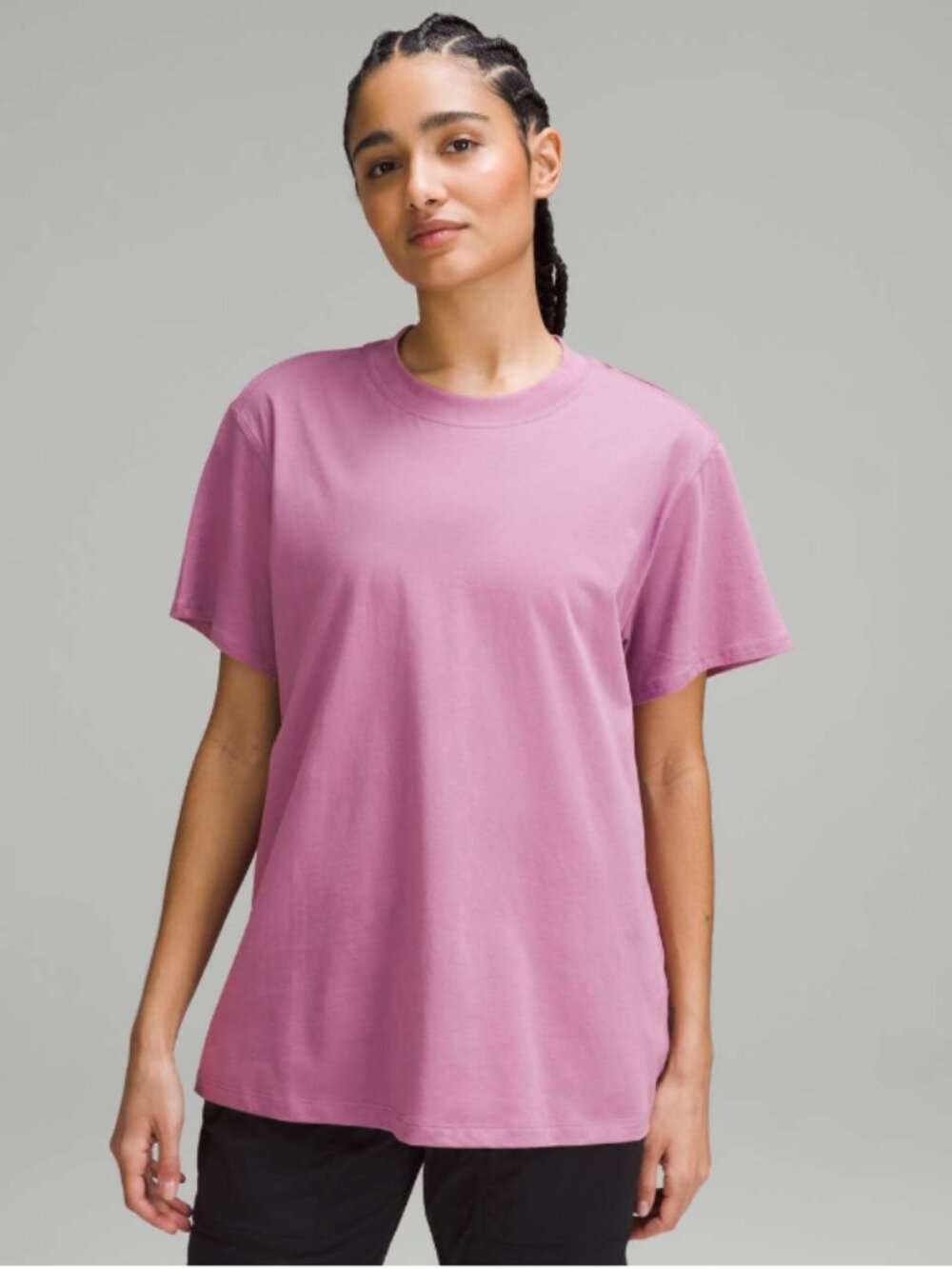 Lululemon All Yours Cotton T-Shirt (Velvet Dust, size 6)